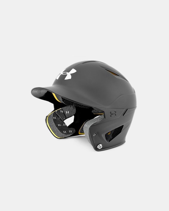 Adult UA Converge Solid Matte Batting Helmet, Black, pdpMainDesktop image number 0